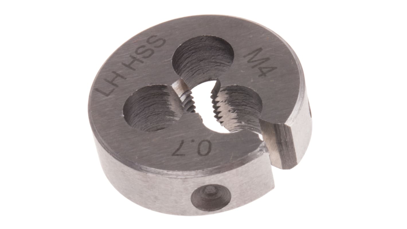 RS PRO Left Hand Thread Thread Die, M4 x 0.7mm Pitch, 20.63mm od