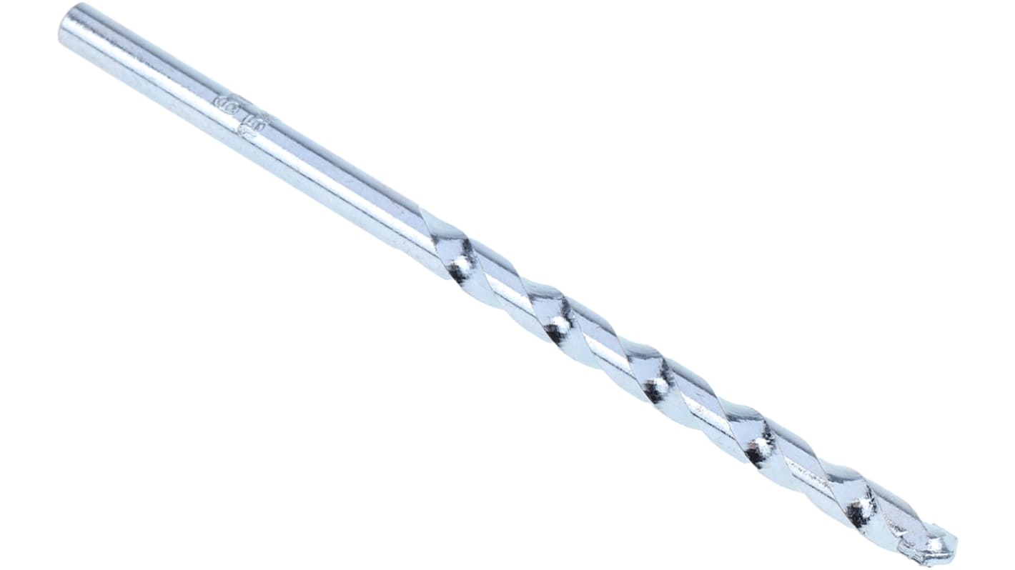 RS PRO Carbide Tipped Masonry Drill Bit, 6mm Diameter, 100mm Overall