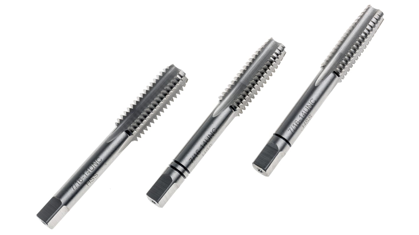 RS PRO Threading Tap, 7/16 → 14UNC Thread, UNC Standard, Hand Tap