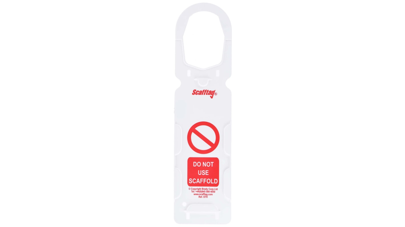 ScaffTag Safety Scaffolding Tag, English Language, 10 per Pack