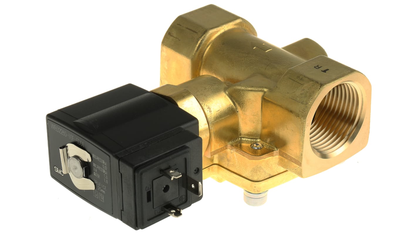 Electrovanne SMC VXED22, 24 V c.c., 2 ports , NF