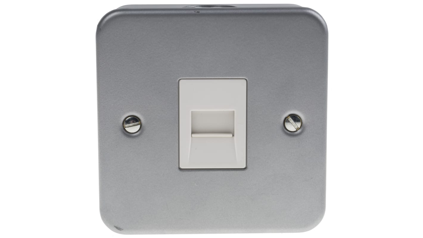 RS PRO White Telephone Socket 2-way