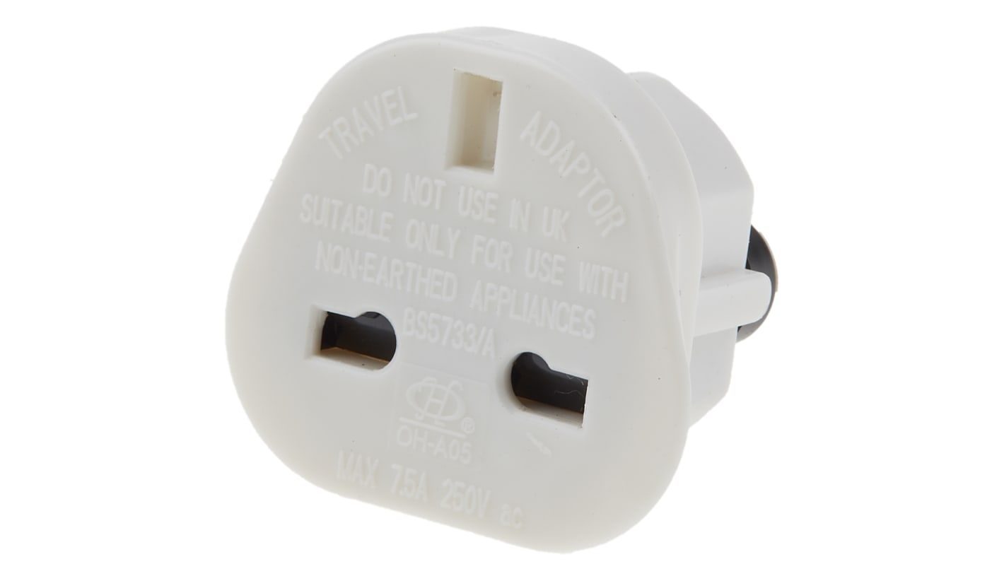 RS PRO UK to Australia, US Travel Adapter, Rated At 7.5A