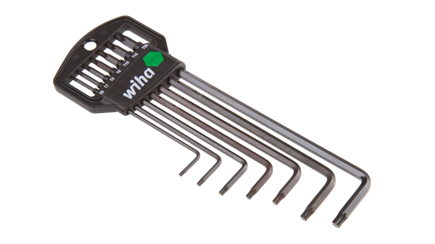 Wiha Tools Torx kulcskészlet, 7 darabos T6; T7; T8; T9; T10; T15; T20, L alakú