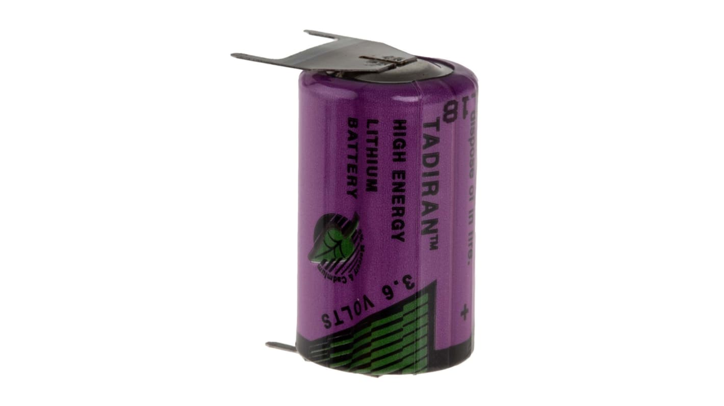 Tadiran 1/2 AA Litium-tionylklorid Batteri, 3.6V 1.1Ah