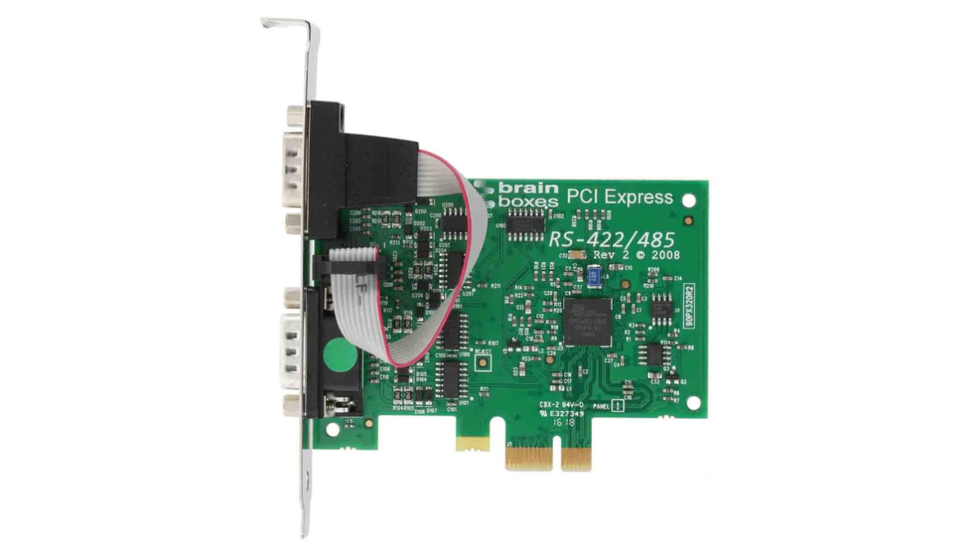 Brainboxes 2 Port PCIe RS422, RS485 Serial Card