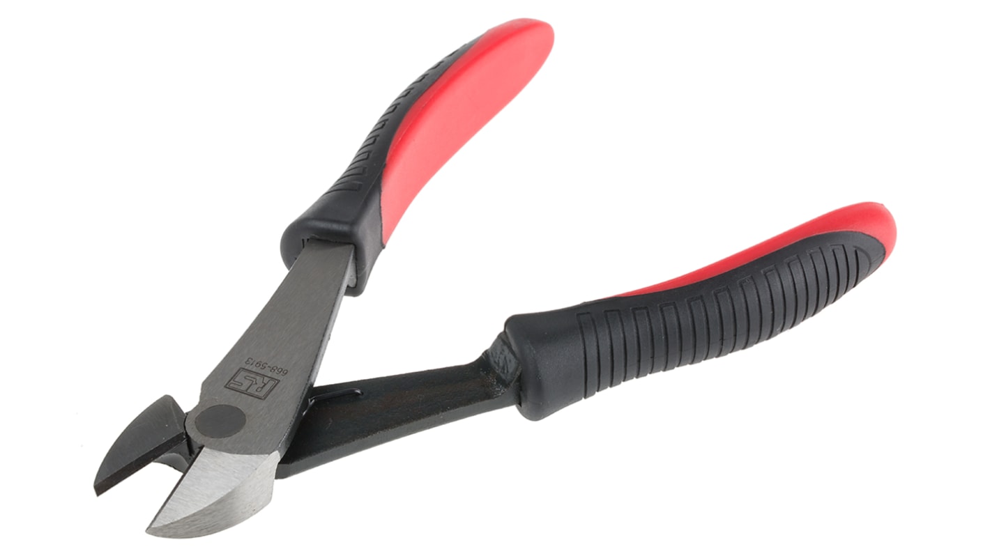 RS PRO 180mm Diagonal Type Cable Cutter For Copper Wire, 2mm cutting capacity