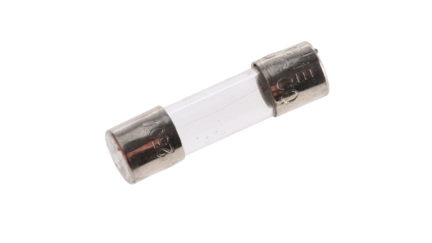RS PRO 100mA F Glass Cartridge Fuse, 5 x 20mm