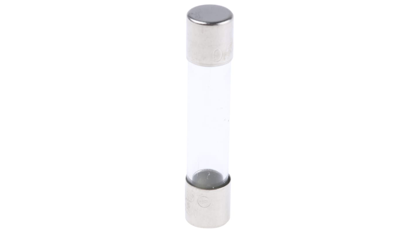 RS PRO 500mA F Glass Cartridge Fuse, 6.3 x 32mm