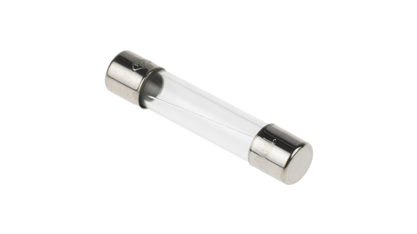 RS PRO 10A F Glass Cartridge Fuse, 6.3 x 32mm