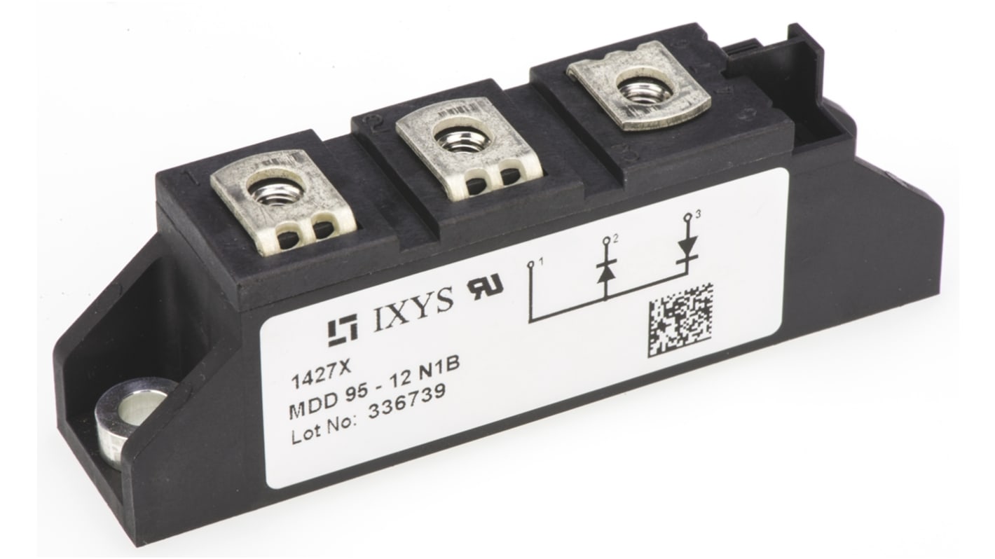 IXYS 1200V 120A, Dual Rectifier Diode, 7-Pin TO-240AA MDD95-12N1B