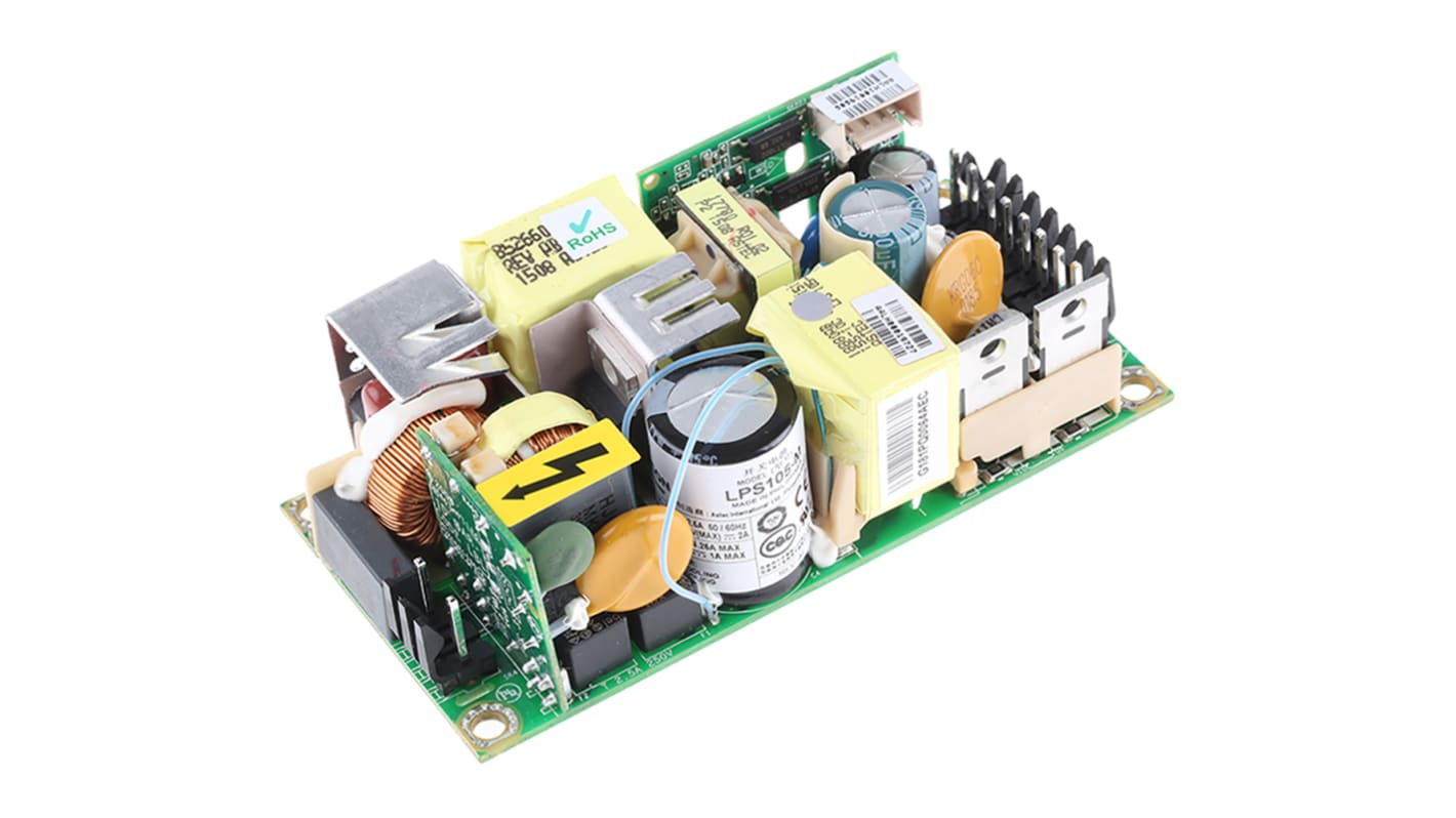 Alimentatore switching Artesyn LPS105-M, 100W, ingresso 120 → 300 V dc, 90 → 264 V ac, uscita 24V cc, 6.3A