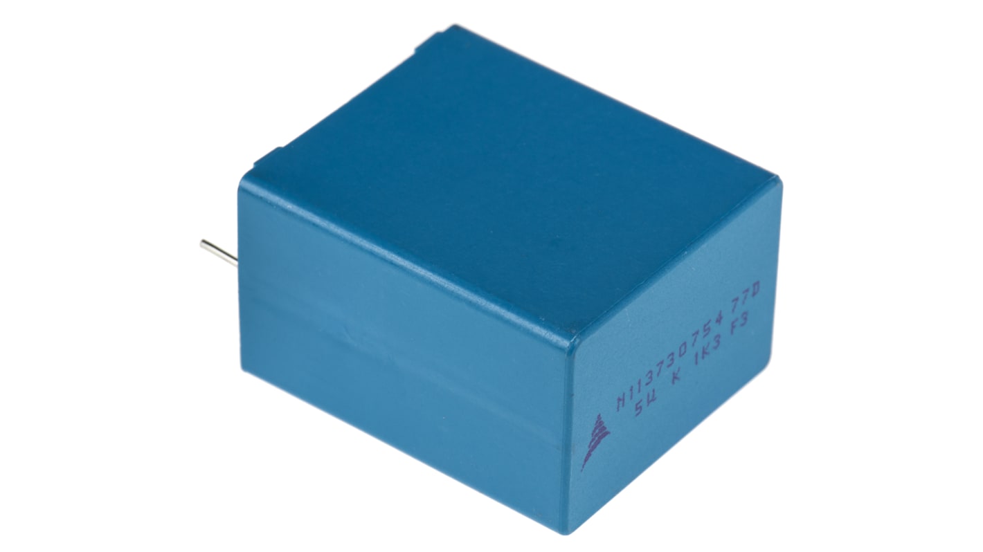 EPCOS 聚丙烯薄膜电容, 5μF, 1.3kV dc, 27.5mm线距, 直插安装, ±10%容差, B32774系列