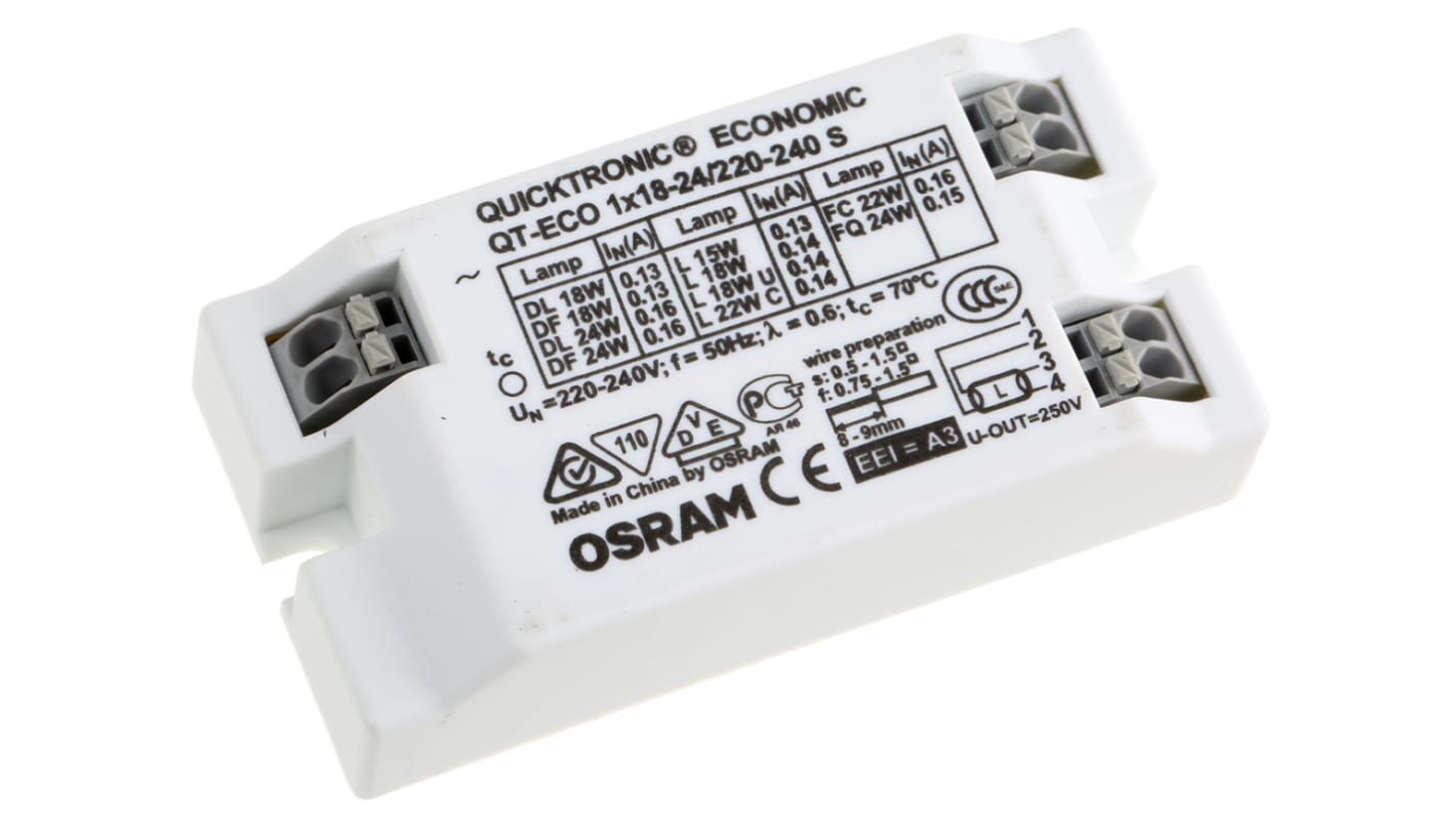 Osram Vorschaltgerät Elektronisch 18 W, 24 W, 15 W (HF), 20 W (HF) / 220 → 240 V Kompakt-Leuchtstofflampen