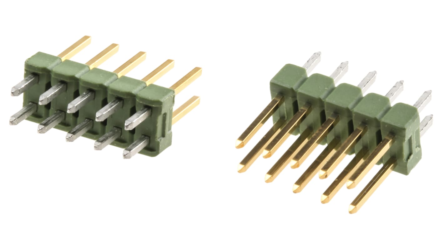 15 2枚 826632-5 | TE Connectivity ストレート ピンヘッダ 10極 2.54mm