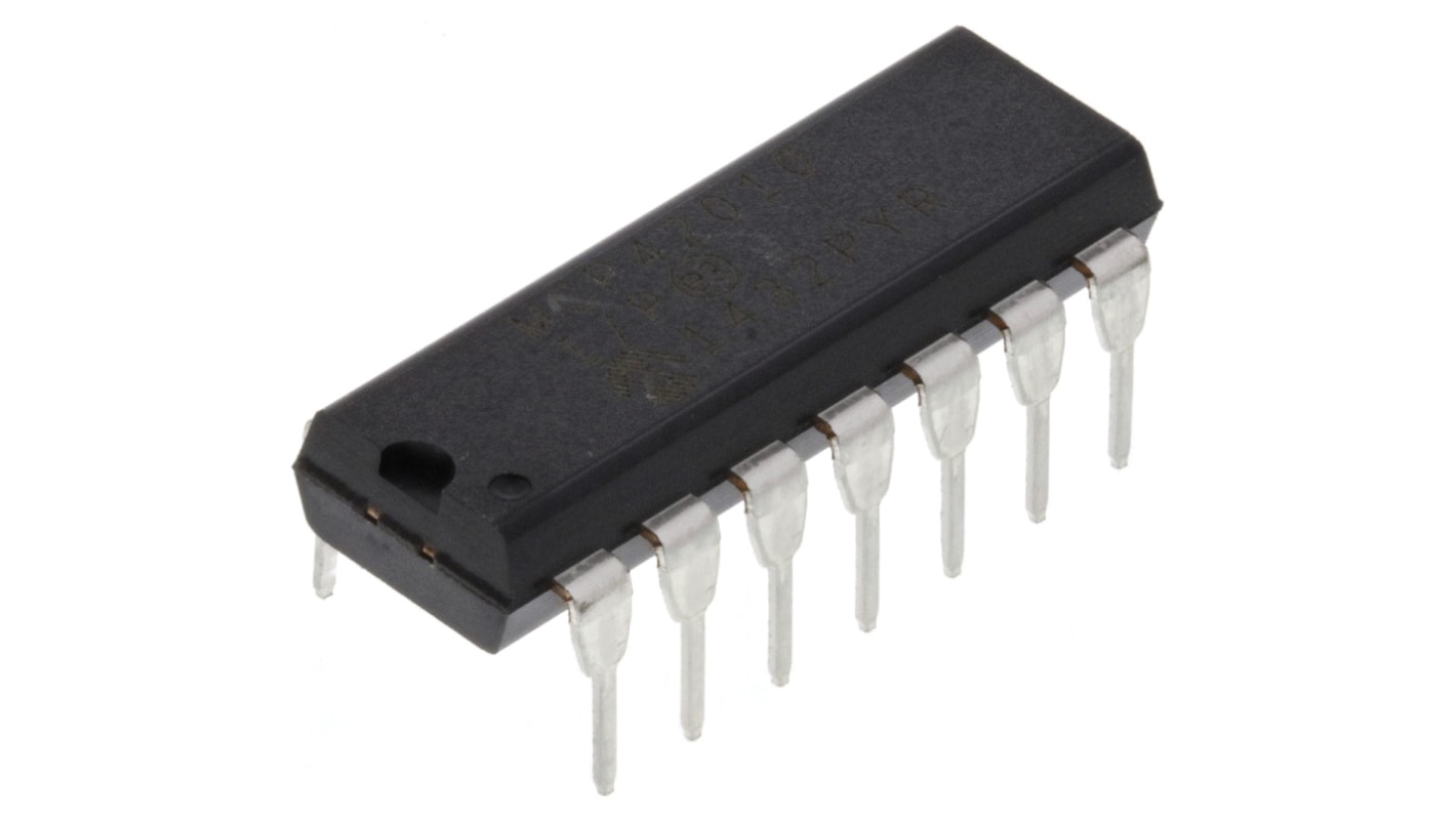 Microchip Digitales Potenziometer Seriell-SPI 10kΩ 256-Position Linear 2-Kanal PDIP 14-Pin