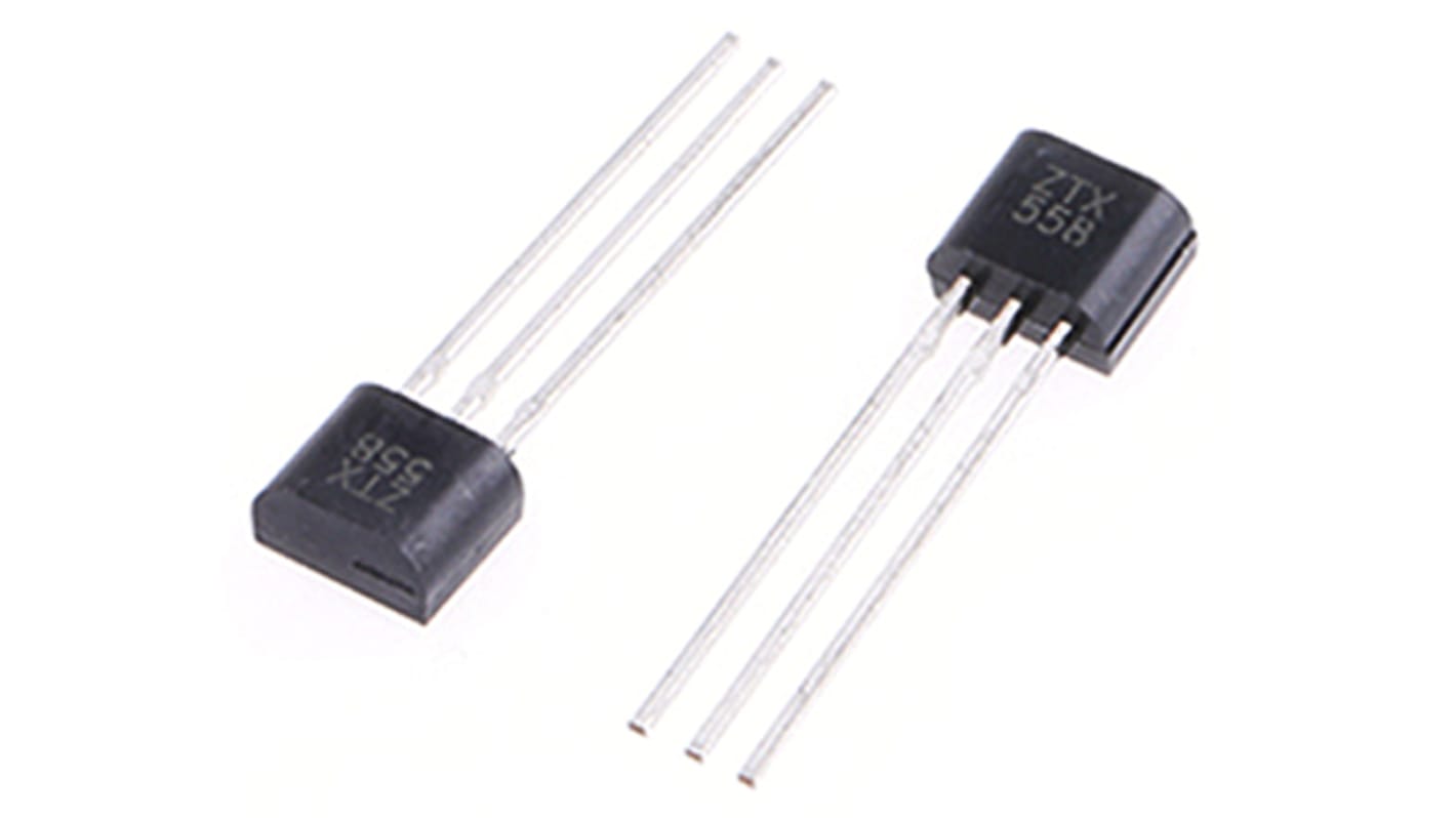 Transistor PNP DiodesZetex, 3 Pin, TO-92, -200 mA, -400 V, , Montaggio su foro