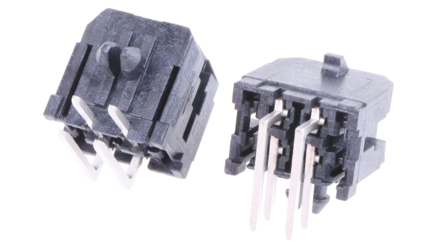 Molex Micro-Fit 3.0 Series Right Angle Through Hole PCB Header, 4 Contact(s), 3.0mm Pitch, 2 Row(s), Shrouded