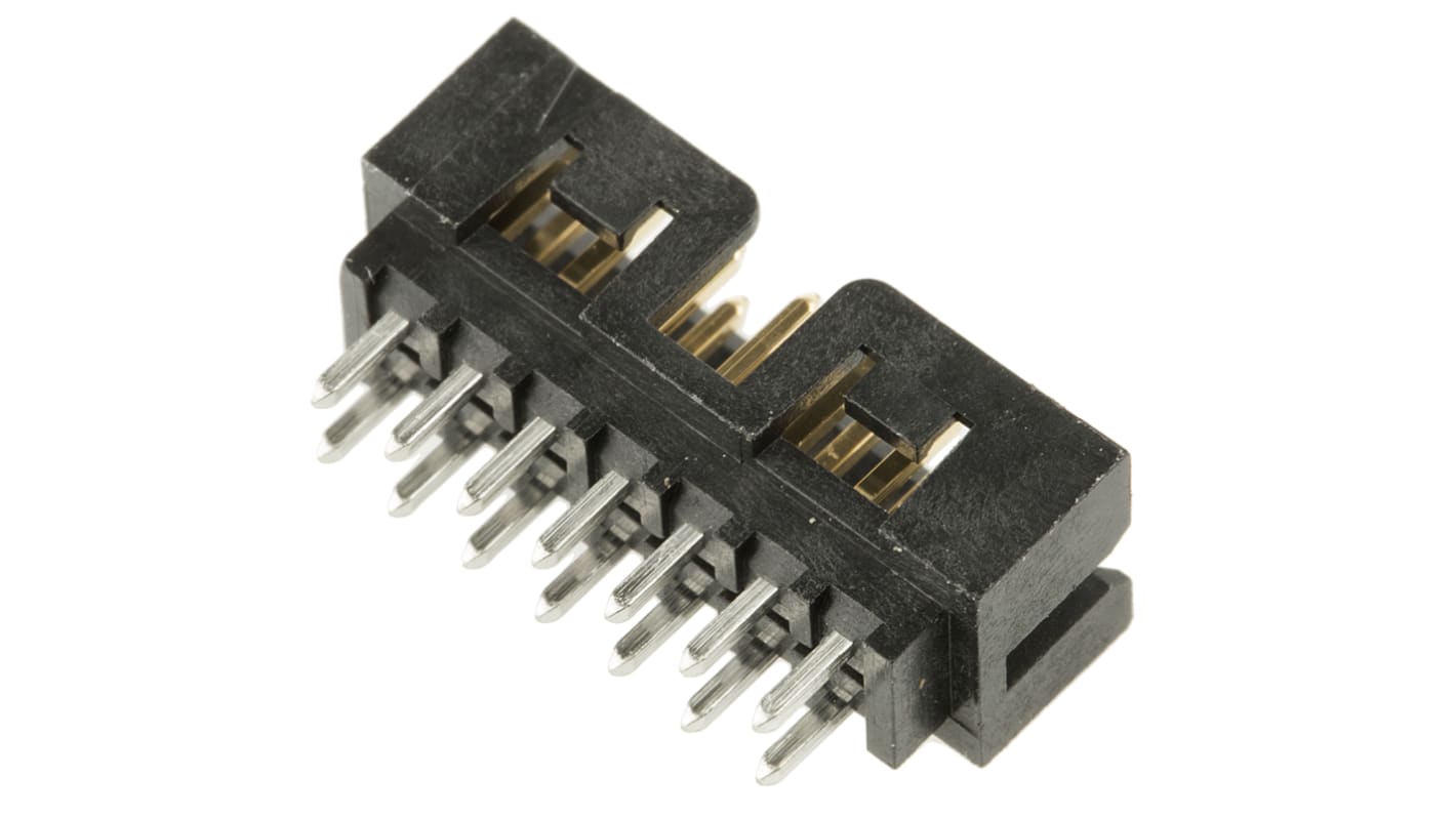 Conector macho para PCB Molex serie Milli-Grid de 14 vías, 2 filas, paso 2.0mm, para soldar, Montaje en orificio pasante