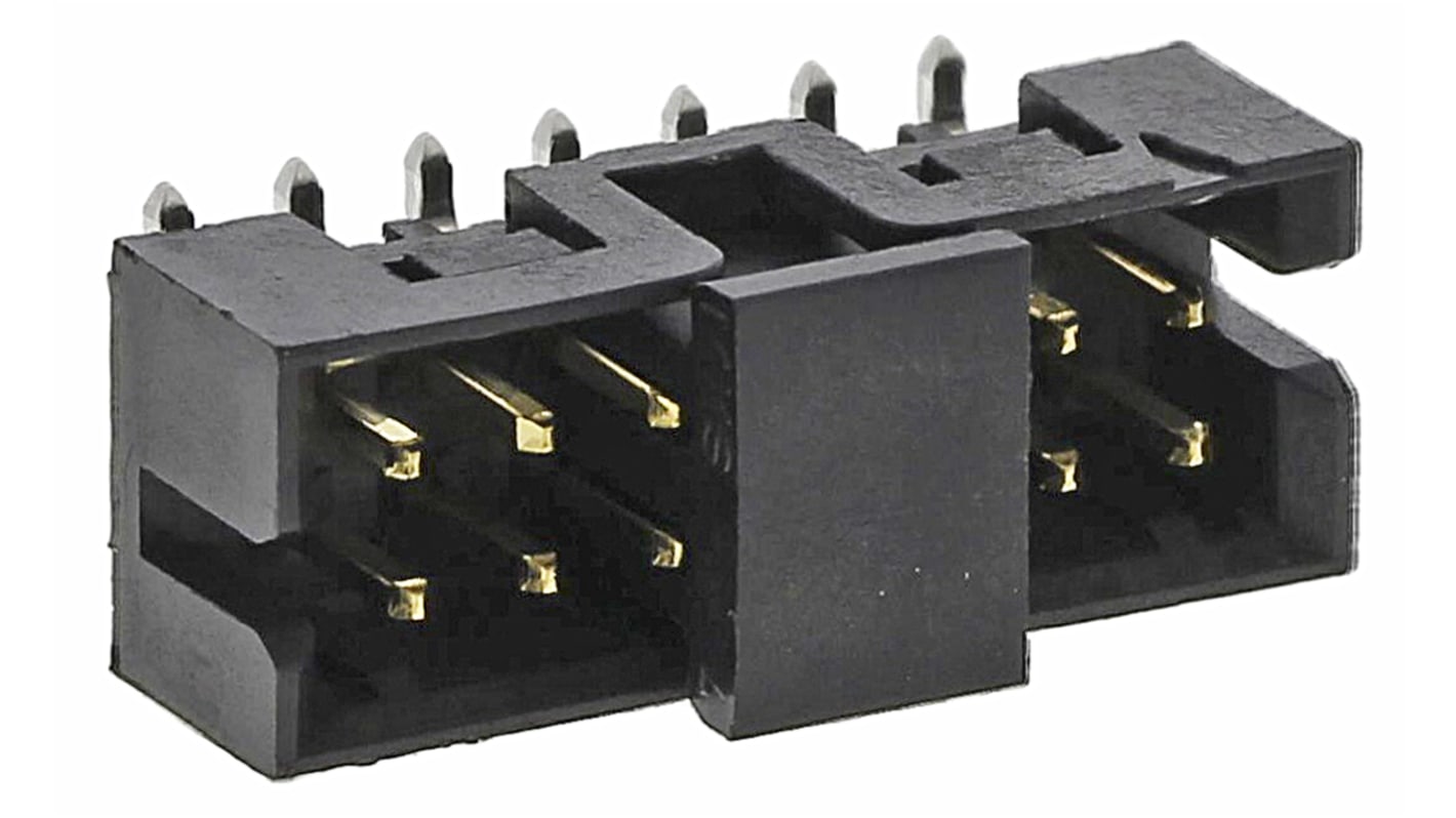 Molex 14p双排排针 直向线对板连接器, 2.0mm间距, 2.0A, 125.0 V, SMT安装, Milli-Grid系列