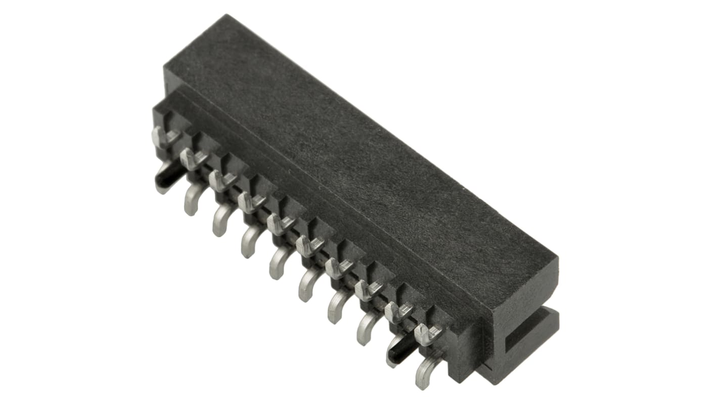 Embase pour CI Molex, Milli-Grid, 20 pôles , 2.0mm, 2 rangées , 2.0A, Droit