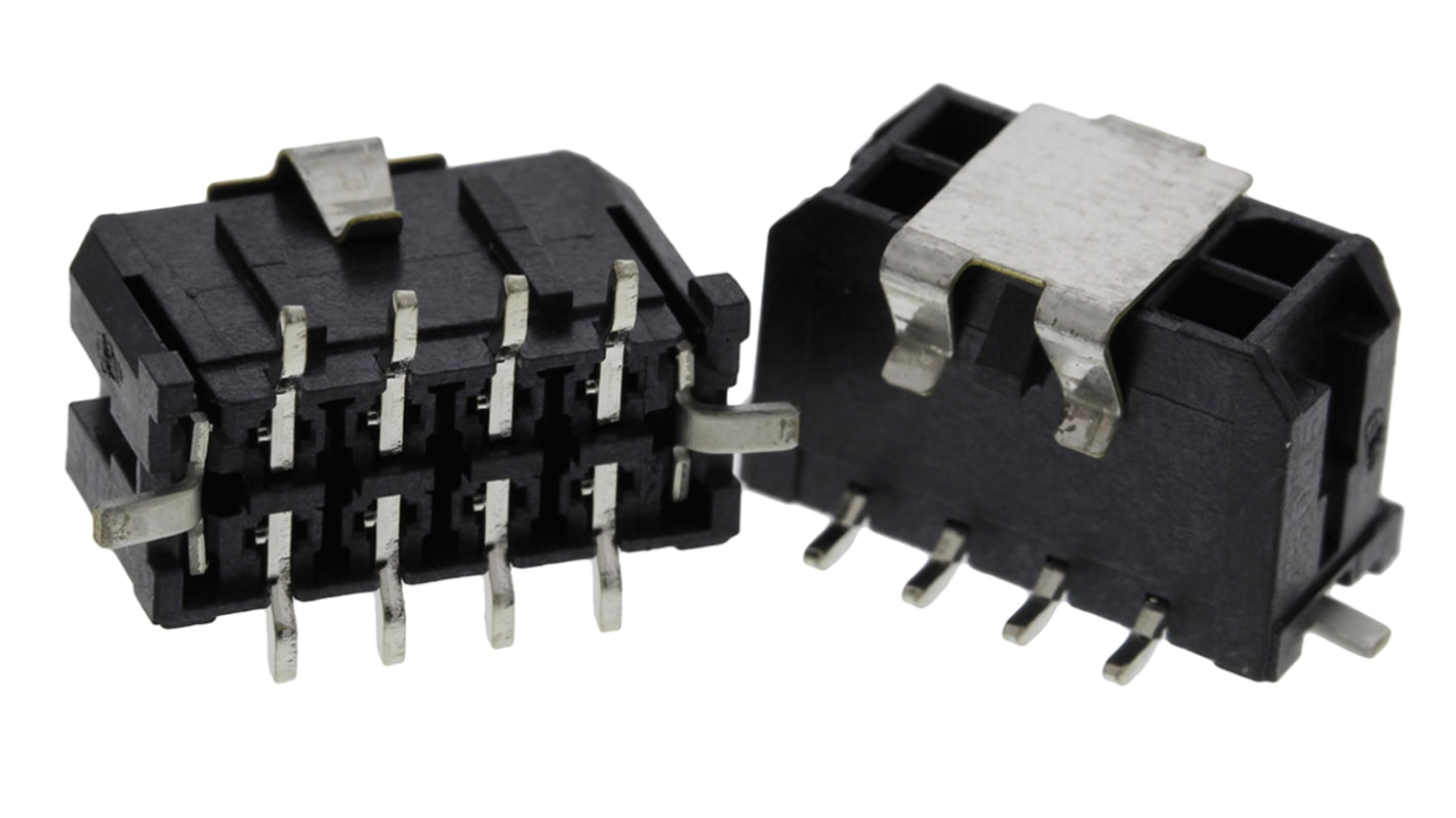 Conector macho para PCB Molex serie Micro-Fit 3.0 de 8 vías, 2 filas, paso 3.0mm, para soldar, Montaje Superficial