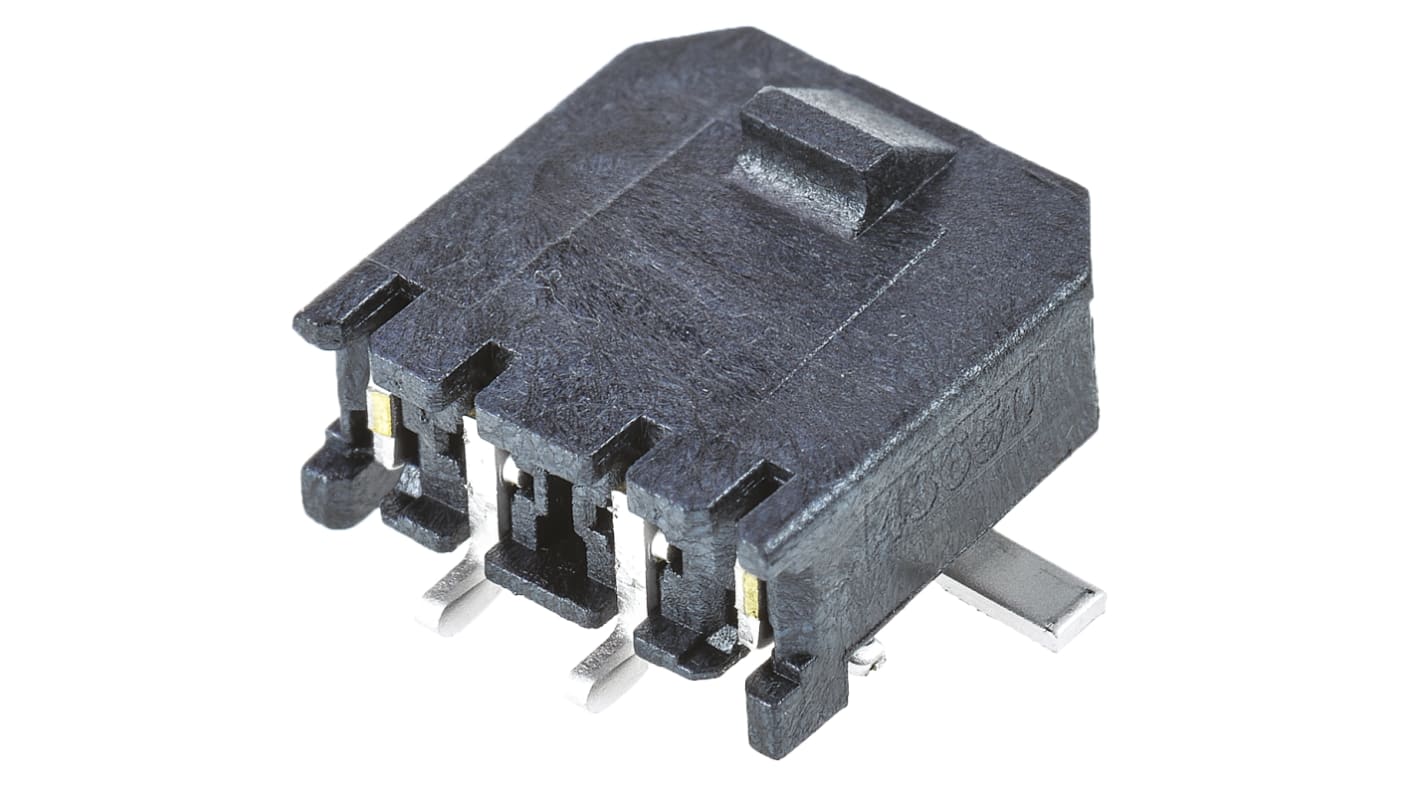 Molex Micro-Fit 3.0 Series Right Angle Surface Mount PCB Header, 2 Contact(s), 3.0mm Pitch, 1 Row(s), Shrouded