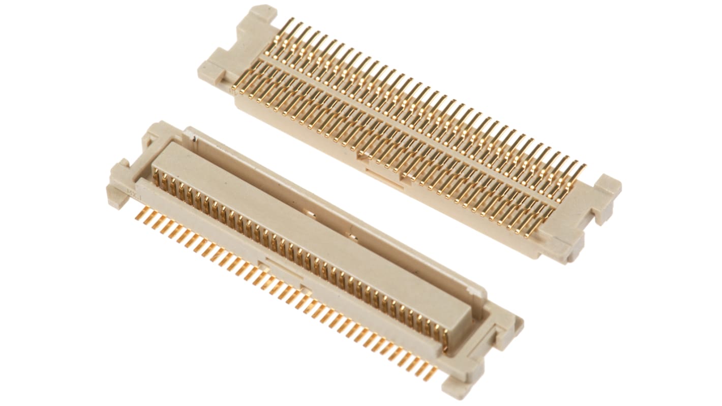 Conector hembra para PCB Molex serie SlimStack 52991, de 70 vías en 2 filas, paso 0.5mm, 50 V, 500mA, Montaje