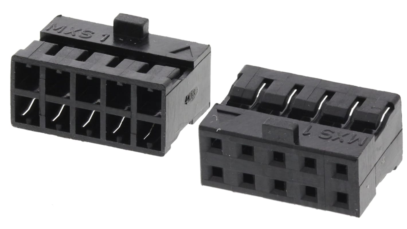 Corpo connettore automotive Molex Femmina, 10 vie, 2 file, passo 2mm