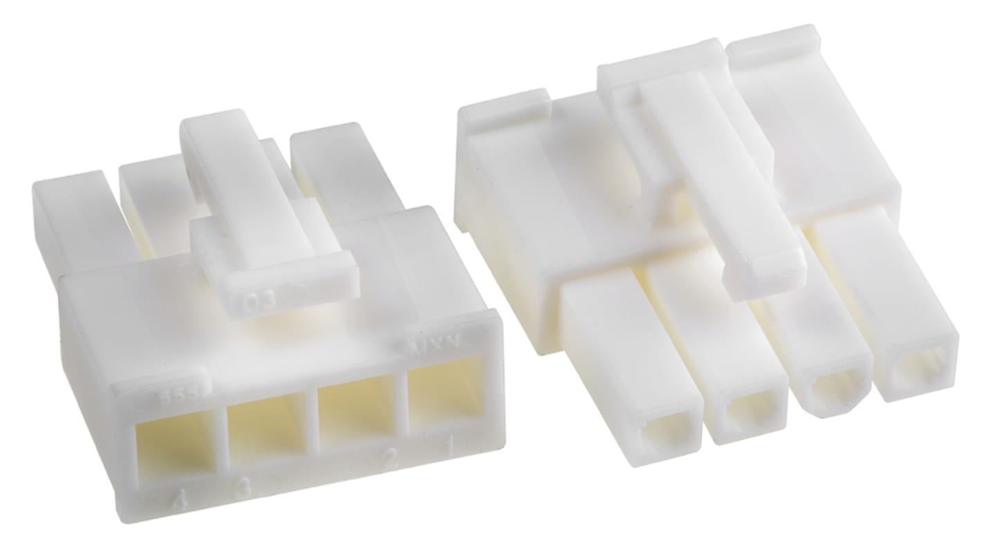 Molex, Mini-Fit Jr Female Connector Housing, 4.2mm Pitch, 4 Way, 1 Row