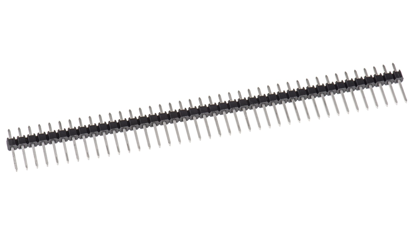 Molex 40p单排排针 直向线对板连接器, 2.54mm间距, 3.0A, 350.0 V, THT安装, C-Grid III系列