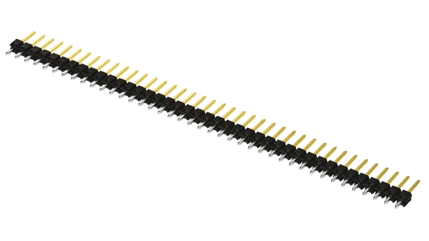 Molex ストレート ピンヘッダ 40極 2.54mm 1列, スルーホール実装