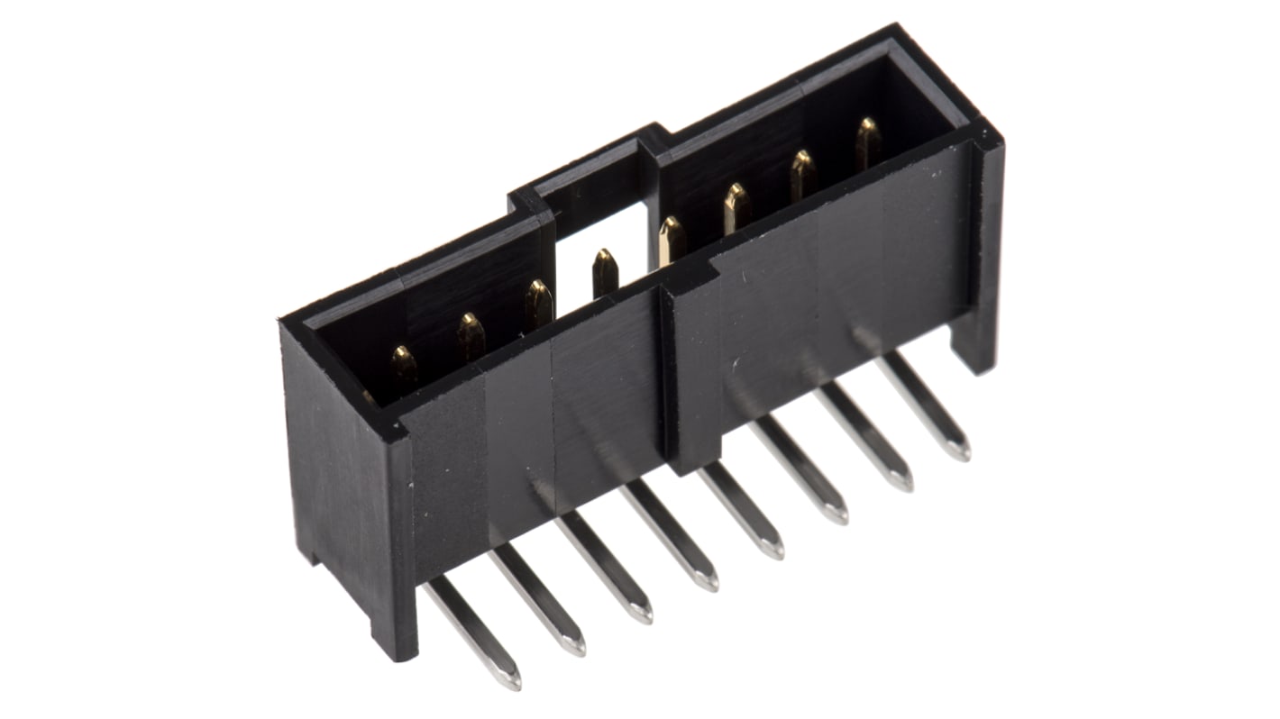 Conector macho para PCB Ángulo de 90° Molex serie C-Grid III de 8 vías, 1 fila, paso 2.54mm, para soldar, Montaje en