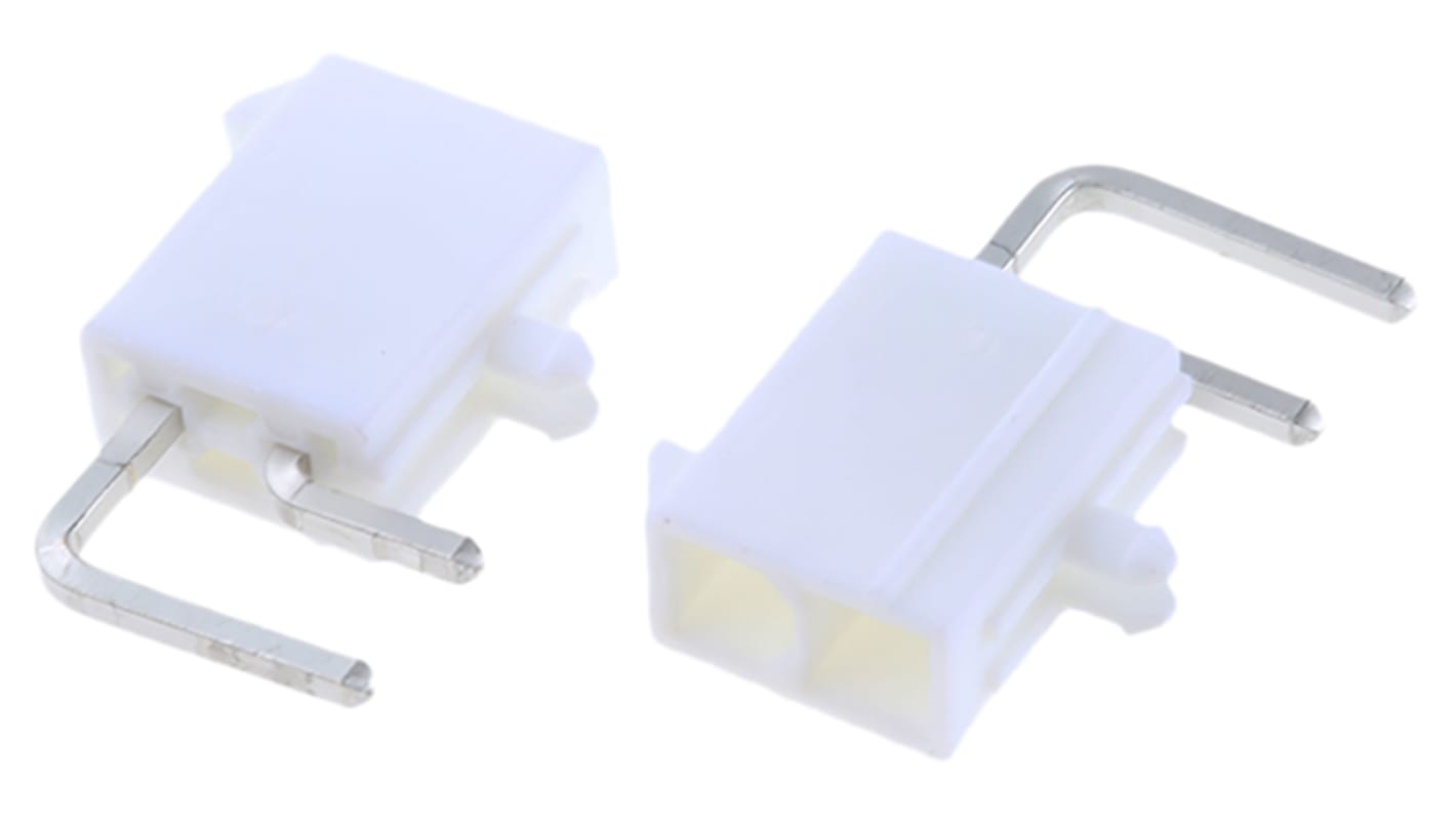 Embase pour CI Molex, Mini-Fit Jr., 2 pôles , 4.2mm, 2 rangées , 9.0A, Angle droit