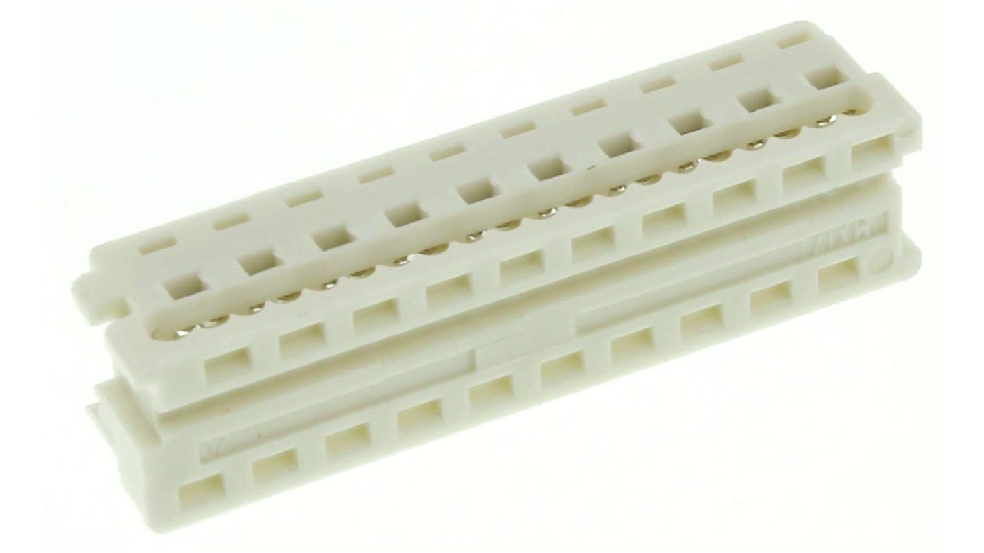 Molex IDC连接器, 母座, 20p, 1.27mm间距, 2排, 电缆安装, IDC端接, 直角, Picoflex系列
