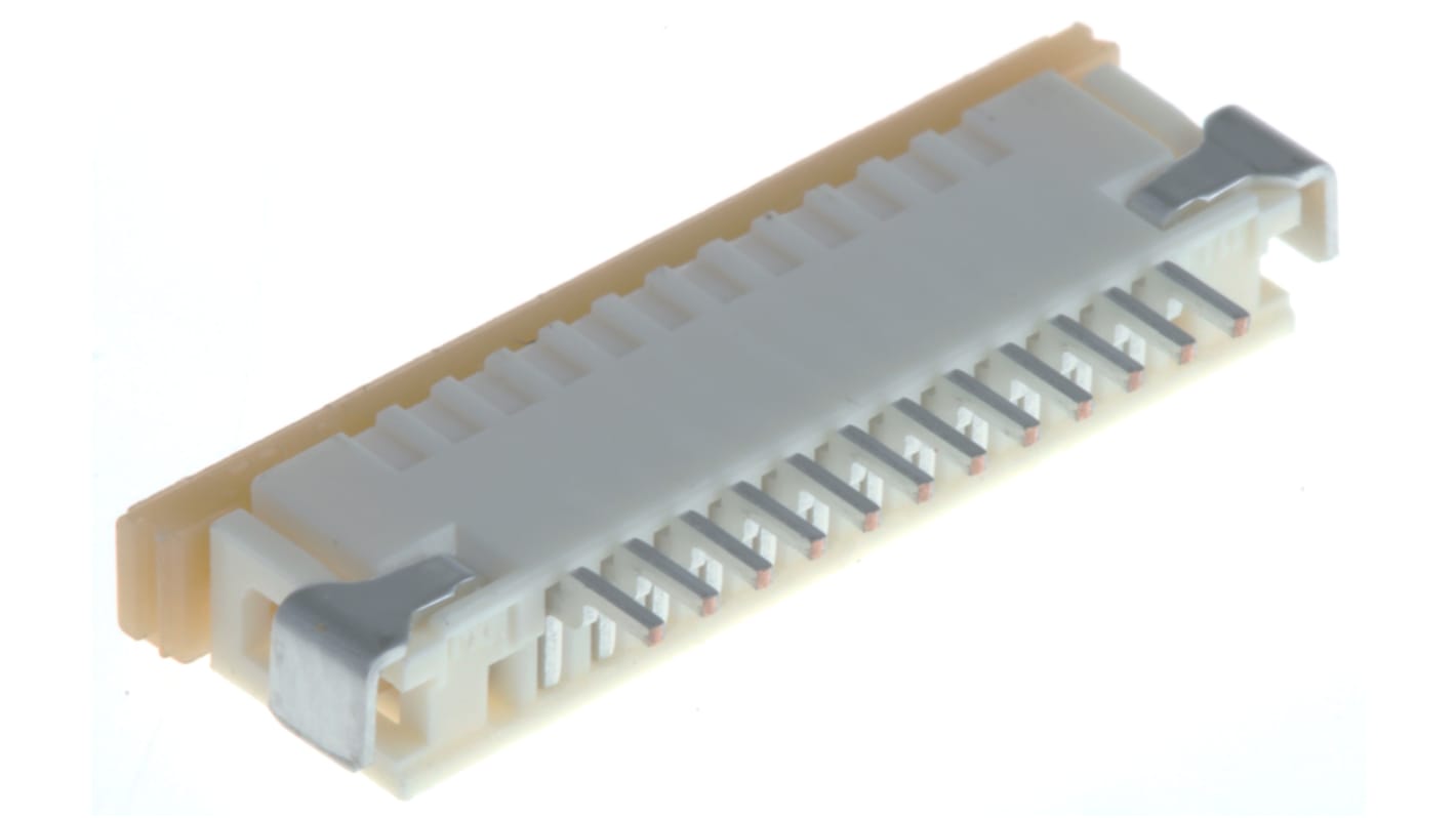 Molex FPC连接器, 母座, 12p, 1mm间距, 单排, SMT安装, 直角, 1A, 125 V, Easy-On系列