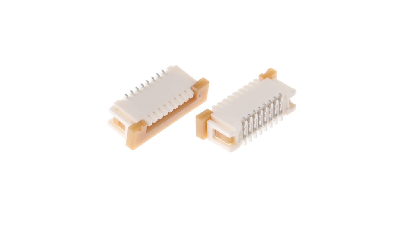 Molex Easy-On, SMD FPC-Steckverbinder, Buchse, 8-polig / 1-reihig, Raster 1mm Lötanschluss