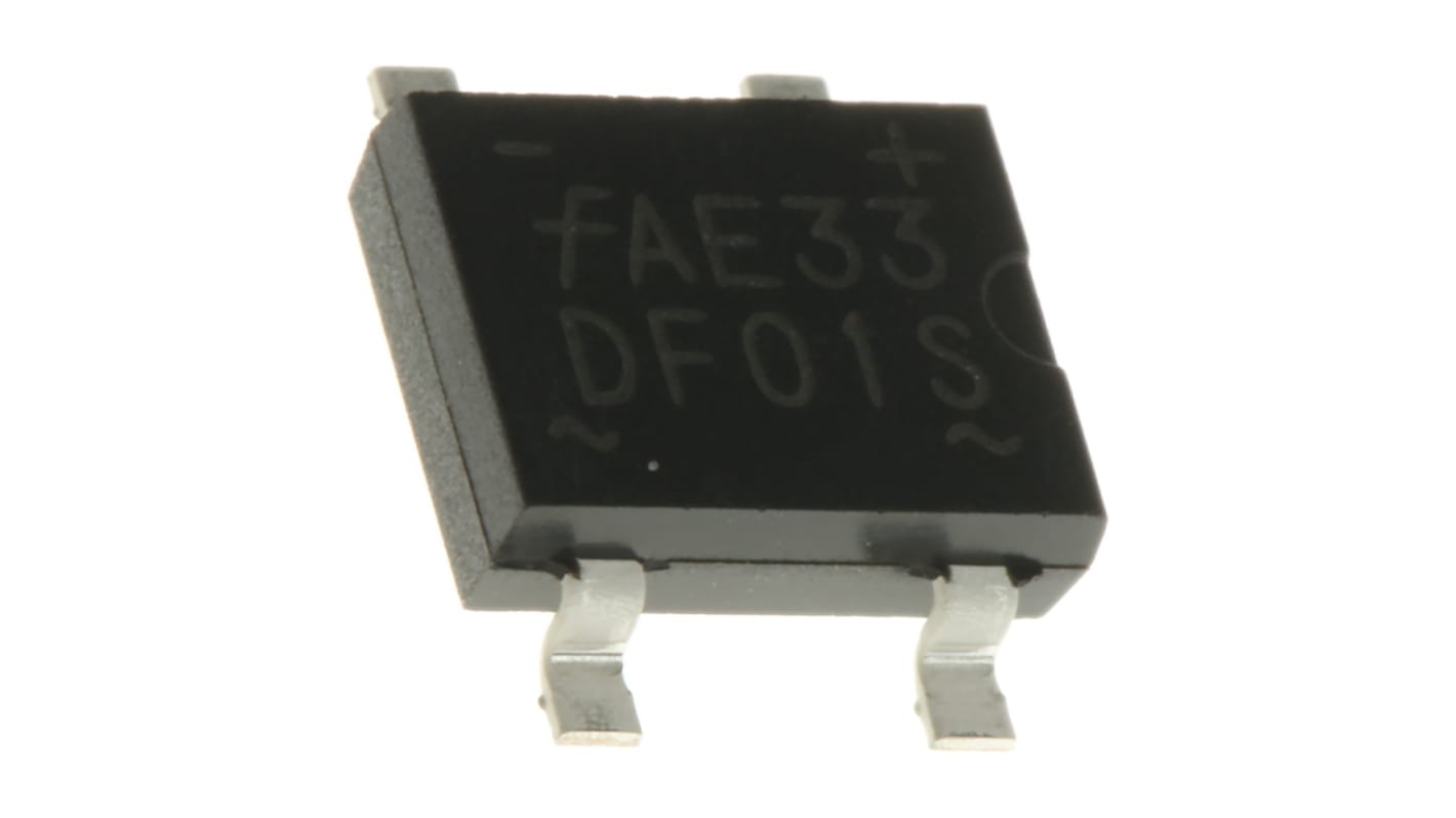 onsemi Bridge Rectifier, 1.5A, 100V, 4-Pin