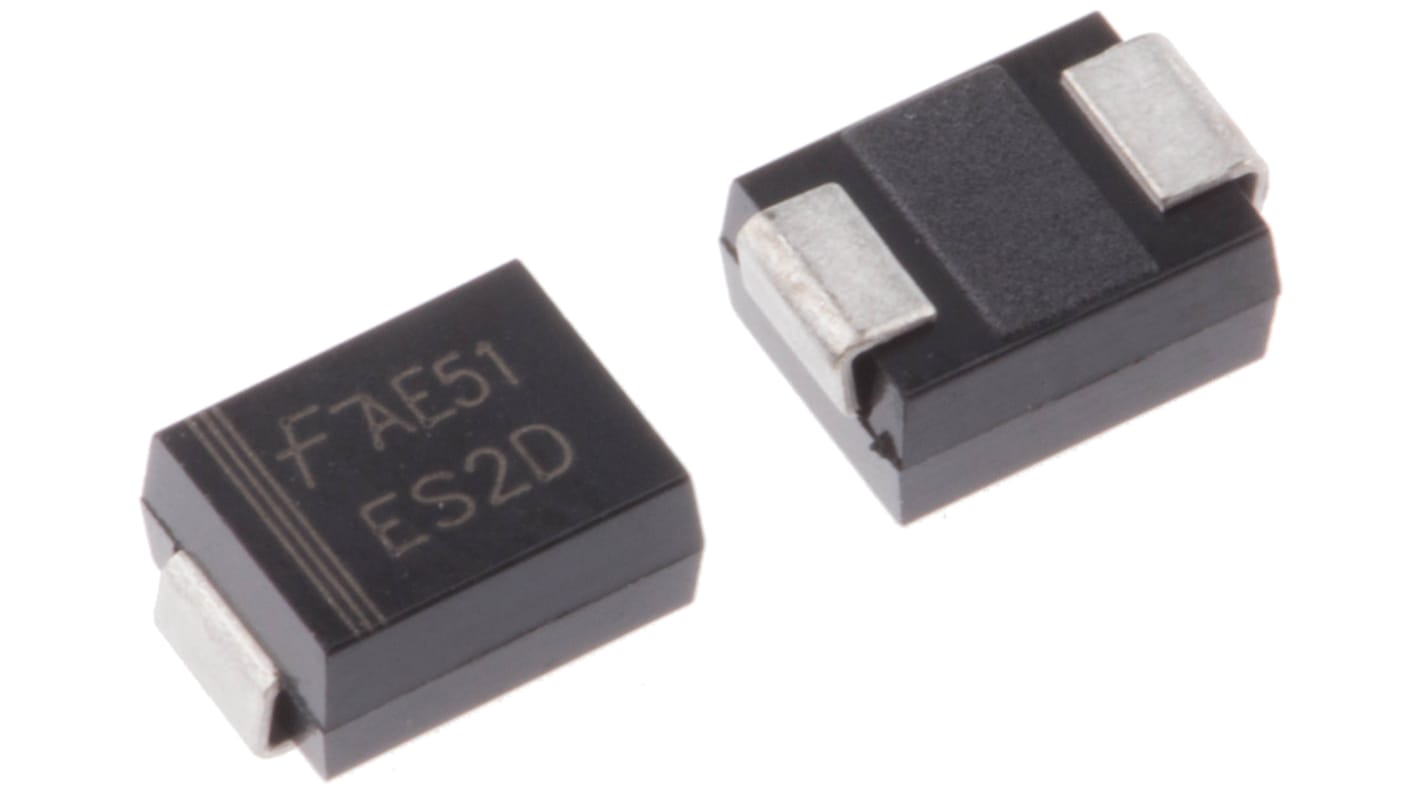 Diodo onsemi, Montaggio superficiale, 2A, 200V, DO-214AA (SMB), Switching