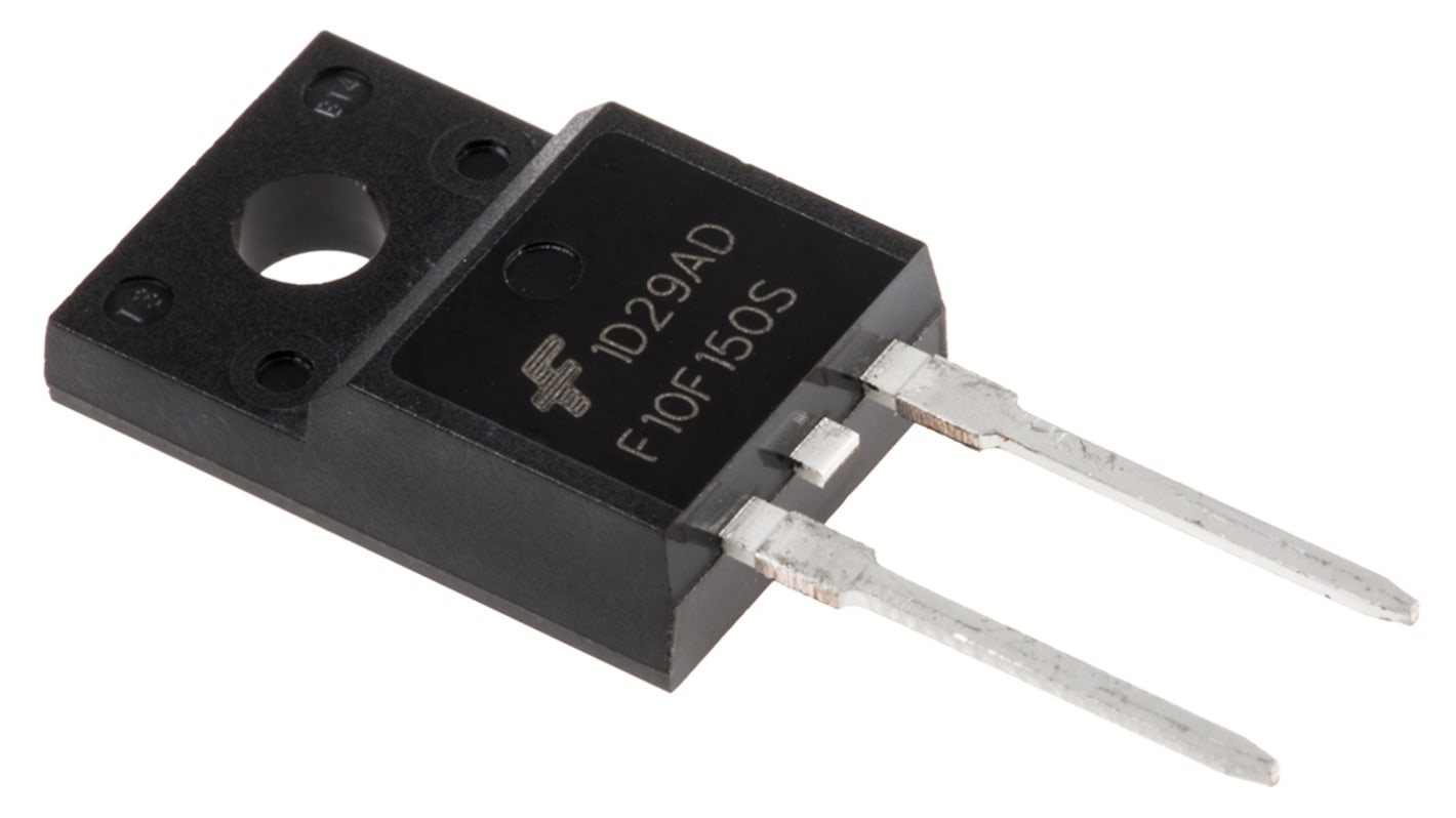 onsemi 1500V 10A, Rectifier Diode, 2-Pin TO-220F FFPF10F150S