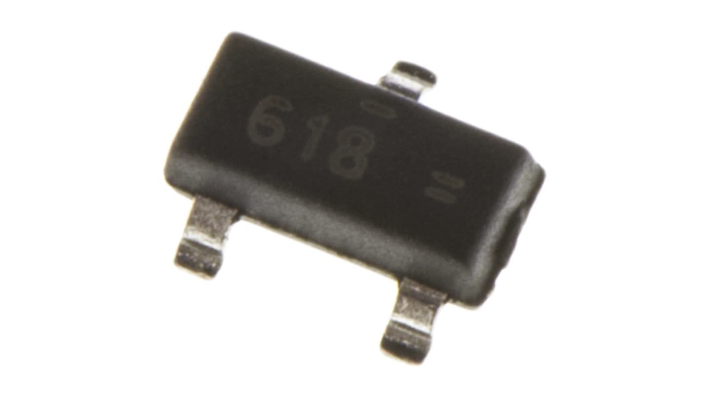 P-Channel MOSFET, 1.25 A, 60 V, 3-Pin SOT-23 onsemi FDN5618P