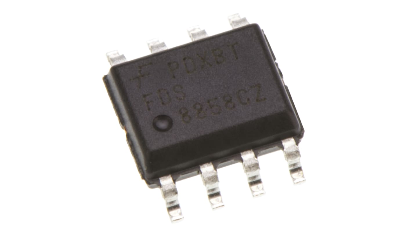 Dual N/P-Channel-Channel MOSFET, 7.3 A, 8.6 A, 30 V, 8-Pin SOIC onsemi FDS8858CZ