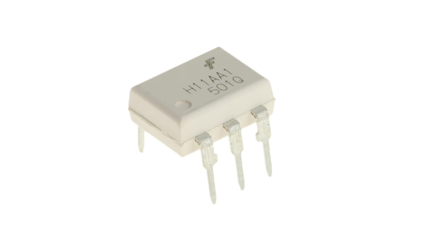 Fotoaccoppiatore onsemi, Montaggio con foro passante, uscita Transistor 20%, 6 Pin