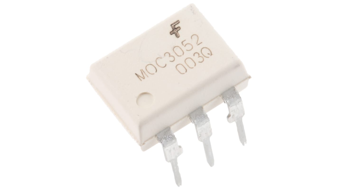 onsemi, MOC3052M Triac Output Optocoupler, Through Hole, 6-Pin PDIP