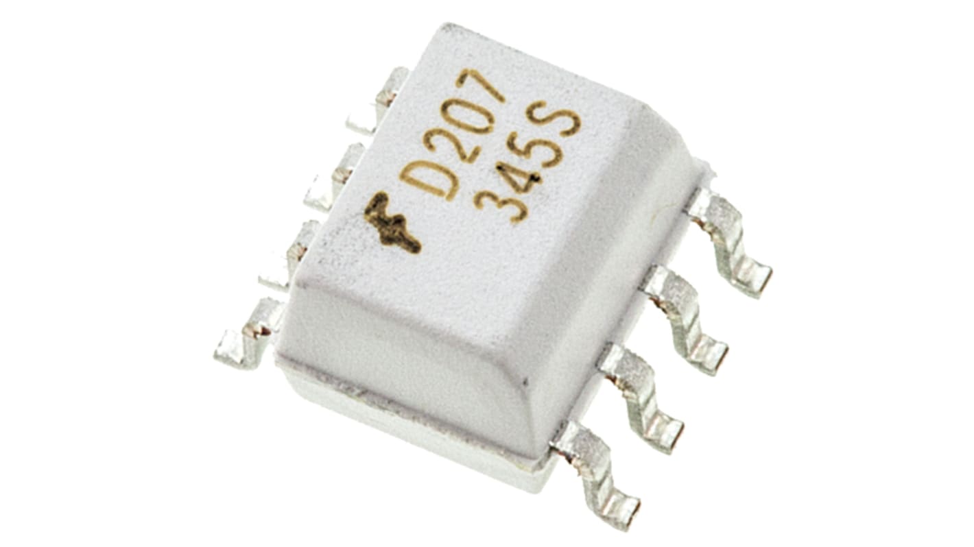 onsemi, MOCD207R2M DC Input Transistor Output Dual Optocoupler, Surface Mount, 8-Pin SOIC