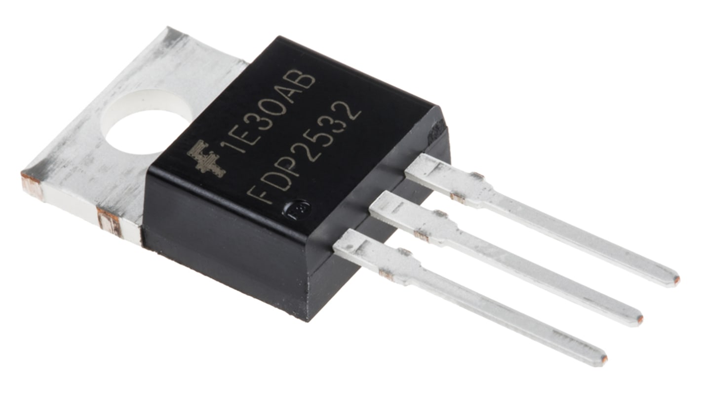 onsemi PowerTrench N-Channel MOSFET, 8 A, 150 V, 3-Pin TO-220AB FDP2532