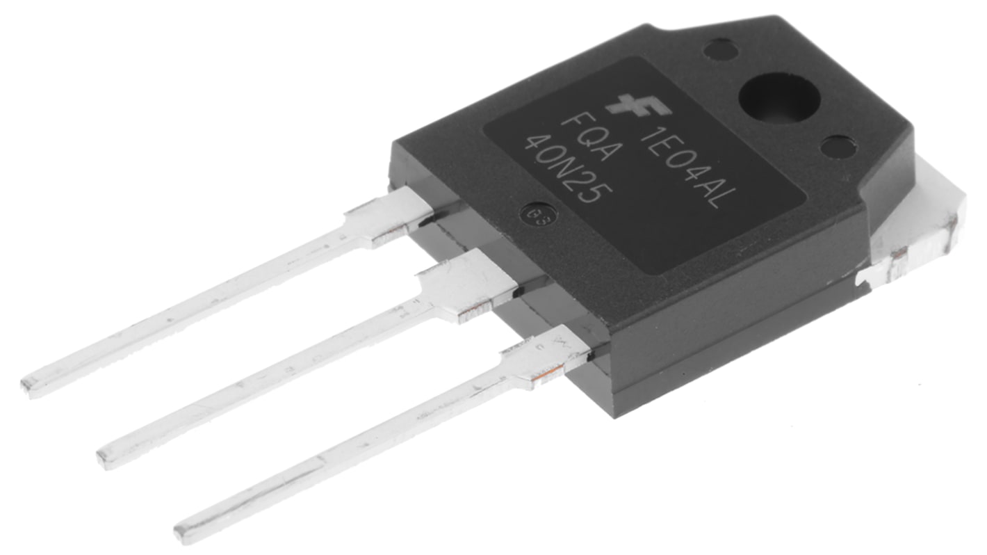 MOSFET onsemi, canale N, 70 mΩ, 40 A, TO-3PN, Su foro