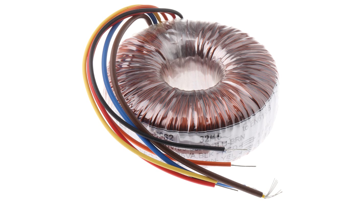 RS PRO トロイダルトランス,1次:230V ac,2次:2 x 25V ac,電力 RS PRO トロイダルトランス,1次:230V ac,2次:2 x 25V ac,電力