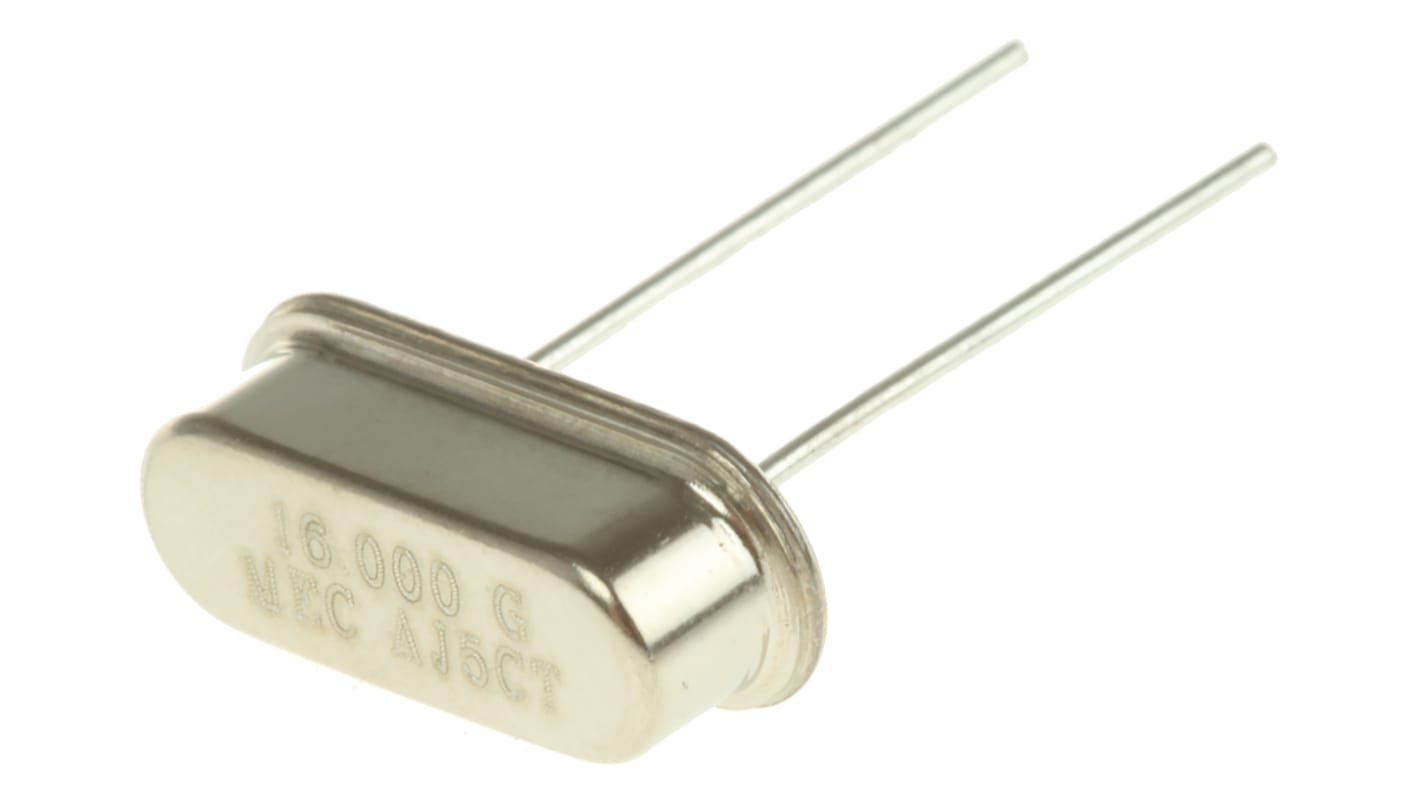 MERCURY 16MHz Crystal ±30ppm HC-49-US 2-Pin 10.7 x 4.3 x 3.5mm