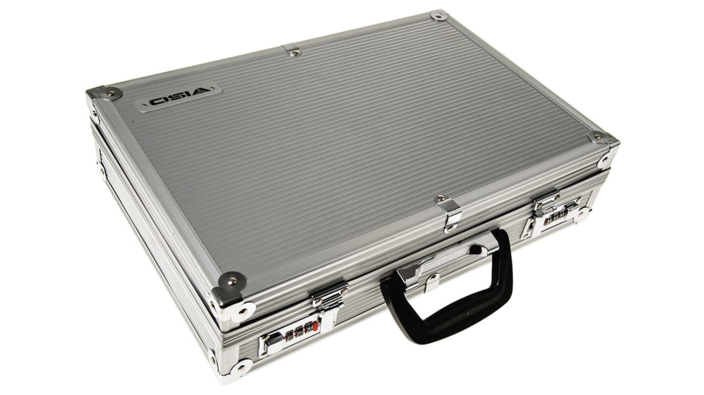 Viso Aluminium Transportkoffer Silber , Außenmaße 92 x 378 x 258mm / Innen 80 x 360 x 240mm
